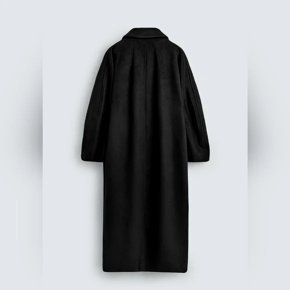 Zara Oversized Wool Maxi Coat Size L - Picture 2 of 4